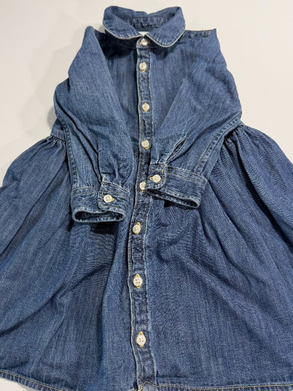 Ralph Lauren Denim Shirt Dress, Size 12 Months - Picture 10 of 12